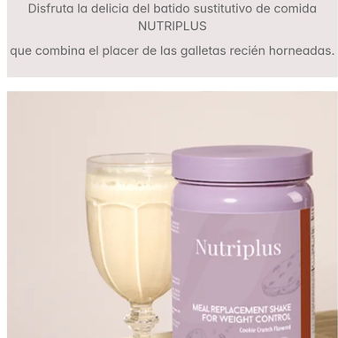 Batido Sustituto de Comida sabor galletas crujientes recién horneadas.De FARMASI 💯%natural - Img 125161944