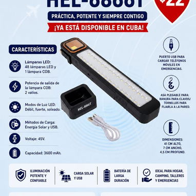 Lampara linterna recargable - Img 123056086