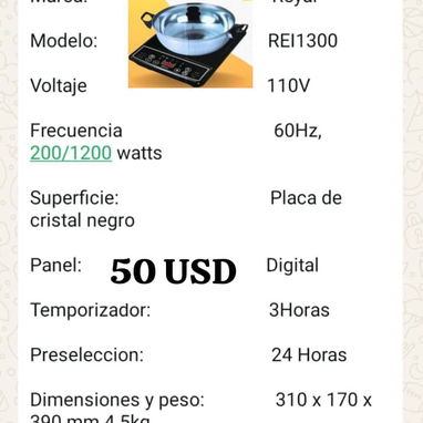 Cocina infrarroja y de inducción, los detalles y precios en cada foto, 📞👉🏻 58684483 - Img 108559675