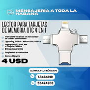 🔴Lector de Tarjetas de Memoria 4 en 1 : 4$ 🔴Tarjeta SD con Adaptador 32Gb: 6$ - Img 54409157