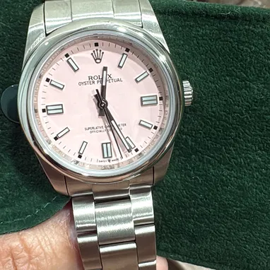 Rolex Oyster Perpetual ( copia excelente calidad) esfera rosa acero inoxidable 36mm - Img 121598352