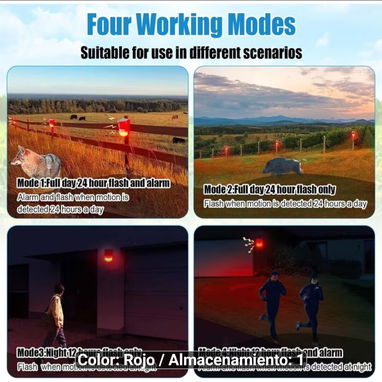 Alarma de movimiento con sensor de luz y sonido - 5/7
