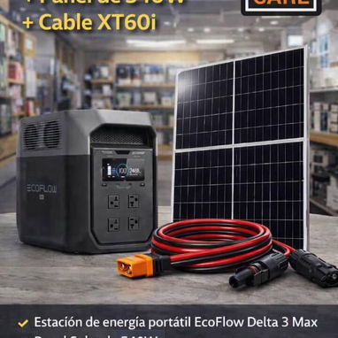 Combos de paneles, ecoflow, cable y baterías - 9/10