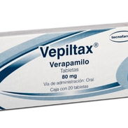 Verapamilo 80mg blister con 20tab 2,50 Usd. - Img 58417613