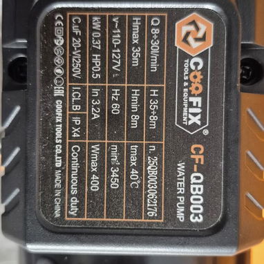 Bomba de Agua Periférica COOFIX CF-QB003 (LT) - 2/3