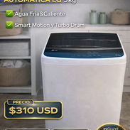 LG Automática de 9 kg ,No es Inverter ,Agua Fria&Caliente ,Smart Motion y Turbo Drum + OFERTA DE 4GB DE DATOS MOVILES - Img 55254738