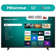 Televisor SMART TV HISENSE 58" Hisense - 58" Class QD50 Hi-QLED Series 4K UHD Smart Roku TV (2026) - Img 57837313