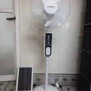 💯 Ventilador Recargable + PANEL Solar + Bombillo - Img 56289648