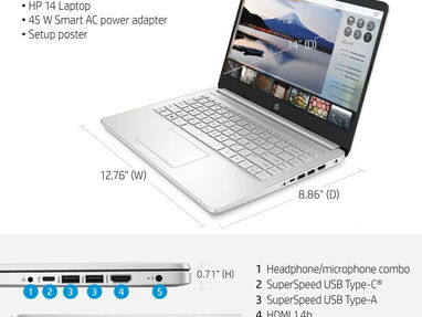 ⭐⭐ Laptop HP 14-dk1025wm⭐⭐New 53544655🛵 Mensajería Gratis - Img 61395883