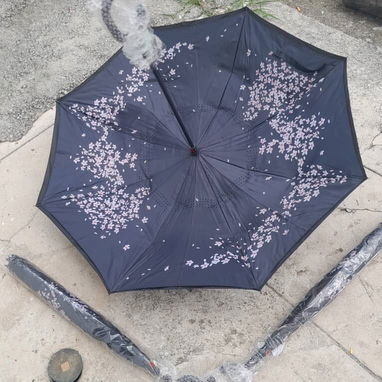 ☂️ Sombrilla Inversa con Diseños Florales – 8 Varillas - 9/10