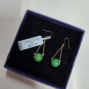 Aretes ORO 14k ....con piedras JADE originales.....NUEVAS A EXTRENAR - Img 51303911