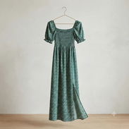 Vestido Maxi con Estampado Floral y Escote Cuadrado - Img 57878735