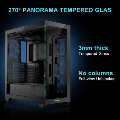 (X) Sevenhero EL2 – Chasis Gaming ATX Torre Media | 3 Ventiladores ARGB | Vidrio Templado Panorámico - Img 126473239
