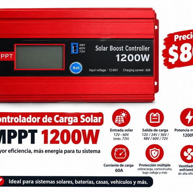 EQUIPOS PARA SISTEMAS SOLARES! CONVERTIDORES Y CONTROLADORES DE CARGA DE ALTA POTENCIA - 2/2