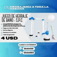 🚽 JUEGO DE HERRAJE DE BAÑO - S.P.C 💲 Precio: 4.00 USD - Img 56702764
