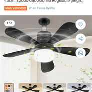 Ventilador de techo con lampara incluida - Img 55228554