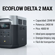 ⚡ ECOFLOW DELTA 2 MAX – 2048Wh – 2400W / 4800W PICO – TRANSPORTE INCLUIDO – $1520 USD 🔋 - Img 56154235