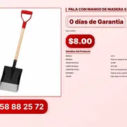 PALA CON MANGO DE MADERA S.P.C VPT#-0013 - Img 56822447