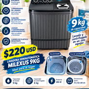 Lavadora semiautomática 9kg Milexus - Img 57268981