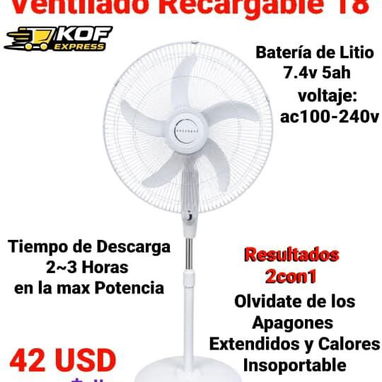 Ventilador recargable - Img 123743562
