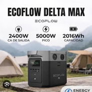 Eco flow Delta Max  Capacidad 2016wh  Potencia nominal 2400w  Potencia pico 5000w  Transporte incluido🚛 Garantía y pape - Img 55977815