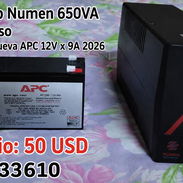 *""Equipo Numen Backup 650VA - 4 Tomas - Es de Poco Uso Con Bateria Nueva 0KM APC 12V x 9A 2026 - Img 56037983