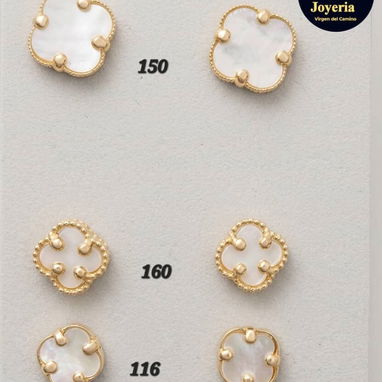 Csdenas, aretes y manillas van cleff oro original 10k - 3/5
