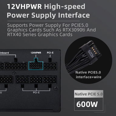 SAMA XP1200W – Fuente de Alimentación Gaming ATX 3.0 – Certificación 80+ Platinum - Img 124864132