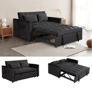 Sofá terciopelada convertible Chaise - Img 56241152