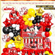 Set decorativo de 100 piezas tematico de minnie roja - Img 54620453