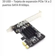 Tarjeta PCI-E X1 a 2 sata III - Img 48288225