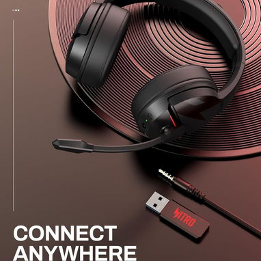 🎮 Audífonos Gaming Acer Nitro Inalámbricos 2.4GHz + BT 100hrs, Mic Cancelación Ruido 🎧 Envío + Garantía - Img 108150595