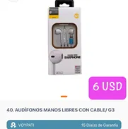 AUDÍFONOS DE CABLE DE VARIOS MODELOS Y PRECIOS - Img 50818044