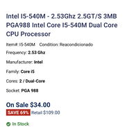 Se vende i5 540m de laptop - Img 55767839