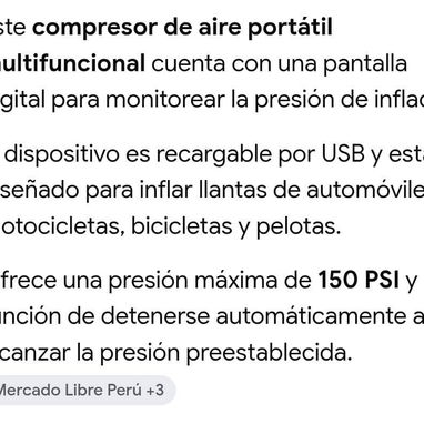 Compresor multifuncional recargable - 3/4