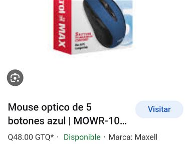 Mouse marca maxell óptico multi uso  de acción rápida/// ver dentro - Img 45249114