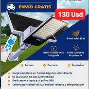Lámpara Solar para Alumbrado Público 800w (Con panel solar), Garantía de 3 meses, Entrega gratis para toda La Habana - Img 54697189