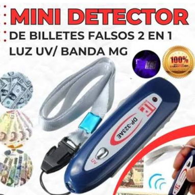 MINI DETECTOR DE BILLETES FALSOS 2 EN 1. LUZ ULTRA VIOLETA Y BANDA MAGNETICA. EVITE SER ESTAFADA Y COMPRUEBE LO Q PAGA - Img 119968047