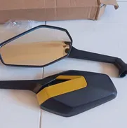 Pareja de espejos retrovisores 5 puntas para bicimotos. Nuevos, rosca m6 - Img 47675000