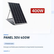 Panel Solar de 400W con base y cable de 3 metros - Img 57192429