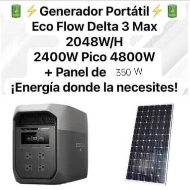COMBOS DE ECOFLOW CON PANEL,CABLE Y BASE - Img 118707446