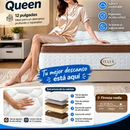 ‼️Colchón híbrido Queen de 12 pulgadas, con resortes individuales, espuma de alta densidad y firmeza media ‼️ - Img 57418901