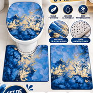 Set de 3 alfombras para baño con diseño en 5200 cup - Img 57941533