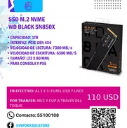 ¡Domina la velocidad con el SSD M.2 NVME WD BLACK SN850X! 🚀 110USD | Nuevo a estrenar - Img 50017261