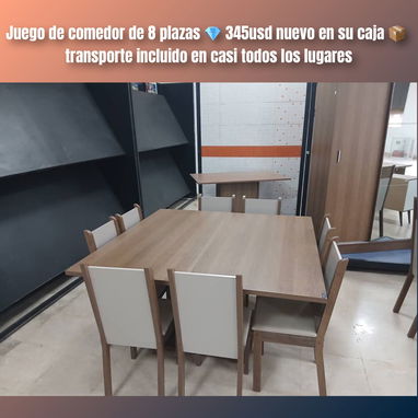 Colchones sellados al vacío, juegos de comedor, mesa de noche con gavetas, escaparate con espejo, cama de tubos camera - Img 121217725