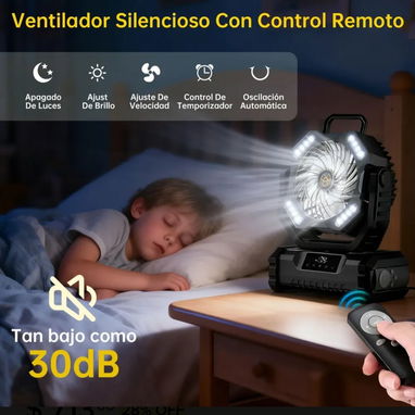 Ventilador recargable 5 velocidades 20000 mAh - Img 125884510