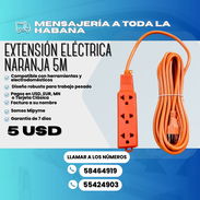 🔌⚡ EXTENSIÓN ELÉCTRICA NARANJA 5M ⚡🔌 💲 PRECIO: 5 USD - Img 55618666