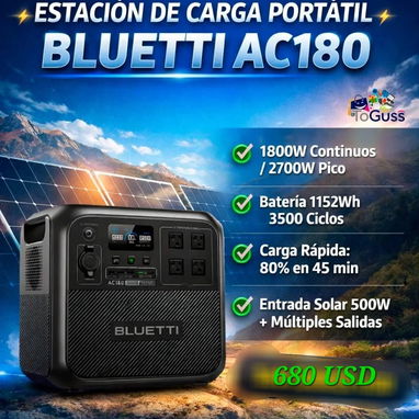 *Estación BLUETTI AC-180 P de 1440wh* - Precio 770 USD - Con transporte (también para Mayabeque y Matanzas) - Img 123152898