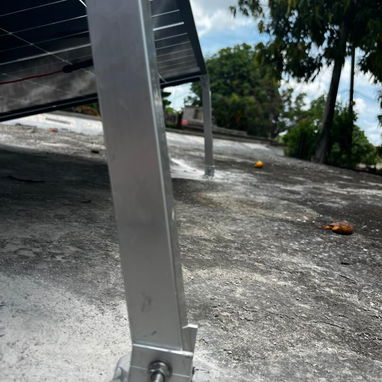 BASES DE ALUMINIO PARA PANEL CON TORNILLERÍA COMPLETA - 3/5