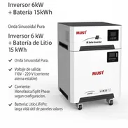 CONJUNTO TODO EN UNO MUST : Potencia de 6000W + Batería de 15kWh ( HR) - Img 57781533